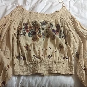 Free people boho top Medium